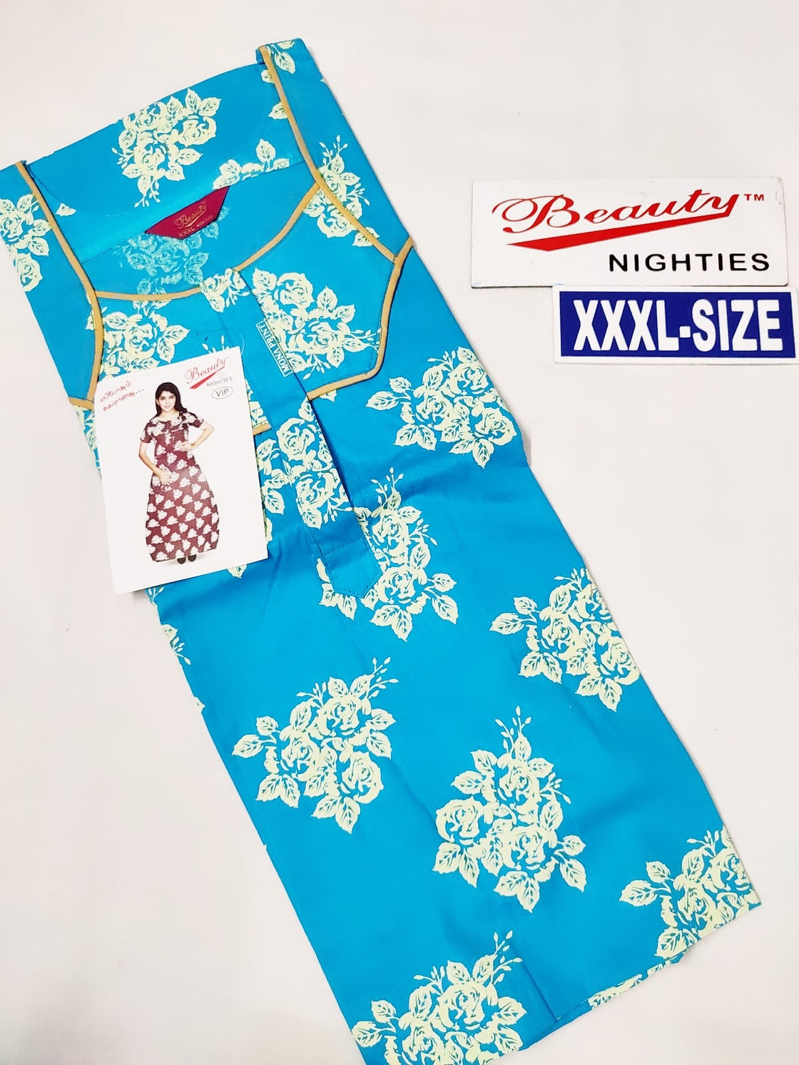 Beauty Cotton Nighty XXXL- B427