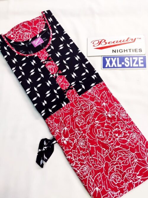 Beauty Branded Puff sleeve Frock Model Nighties