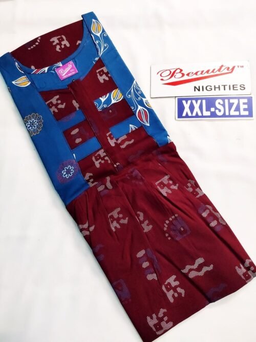 Beauty Branded Puff sleeve Frock Model Nighties