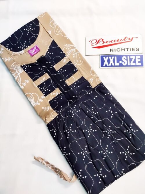 Beauty Branded Puff sleeve Frock Model Nighties