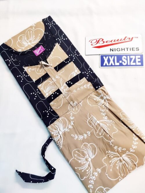 Beauty Branded Puff sleeve Frock Model Nighties