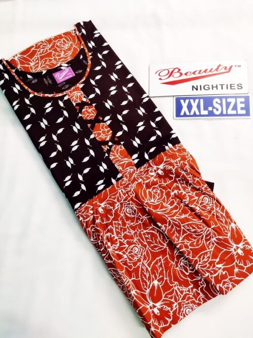 Beauty Branded Puff sleeve Frock Model Nighties