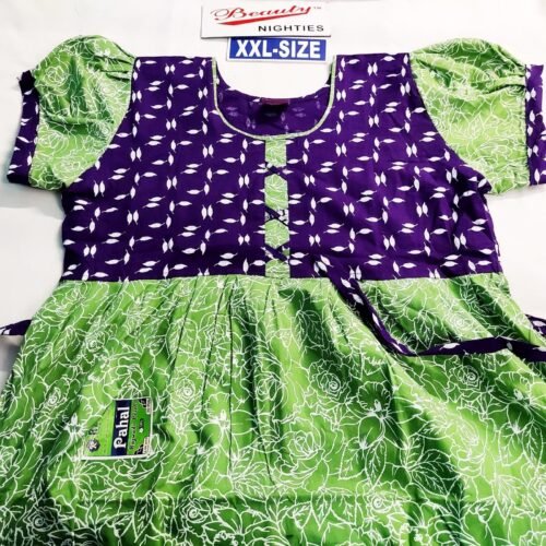 Beauty Branded Puff sleeve Frock Model Nighties