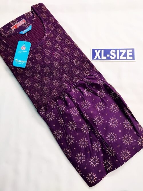 SMF-035 Vikas Smocking Frock Model Nighty