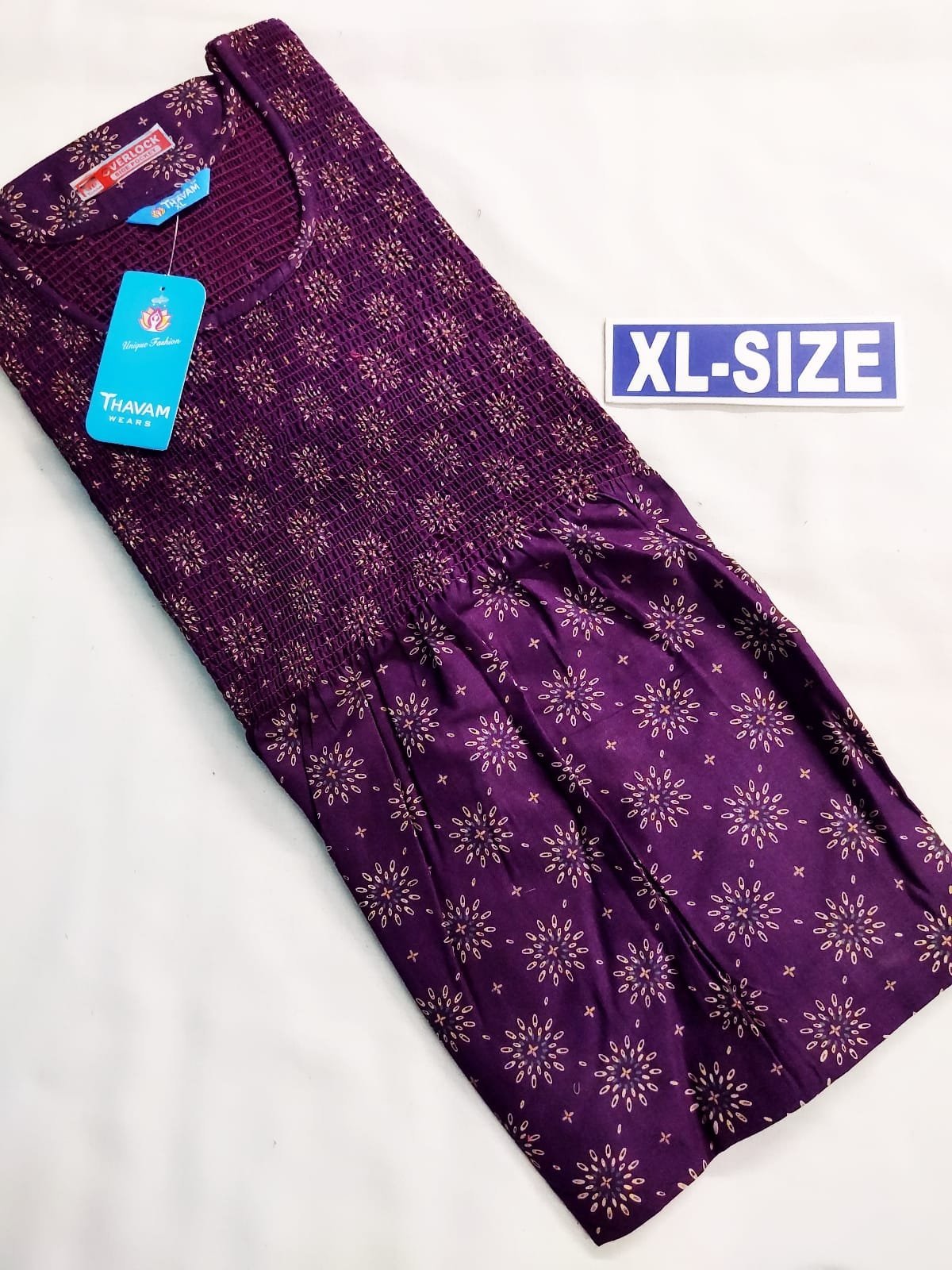 SMF-035 Vikas Smocking Frock Model Nighty