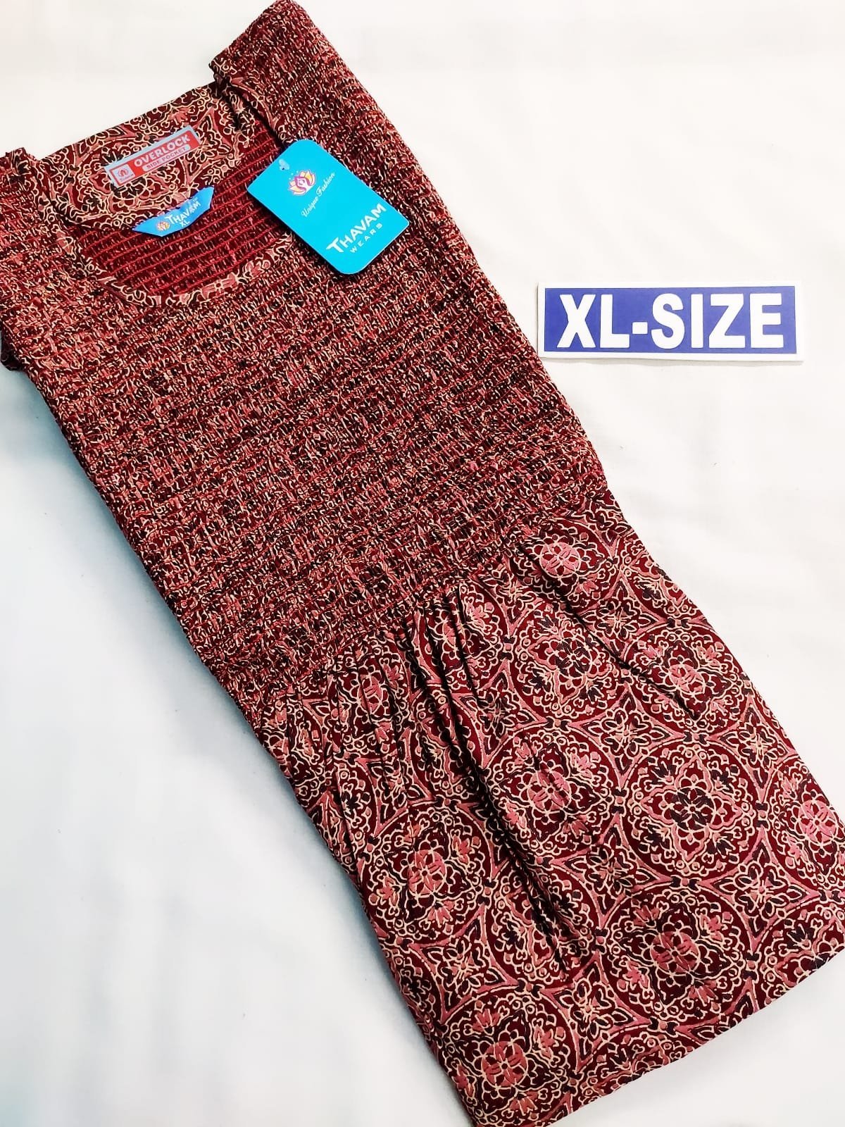 SMF-040 Vikas Smocking Frock Model Nighty