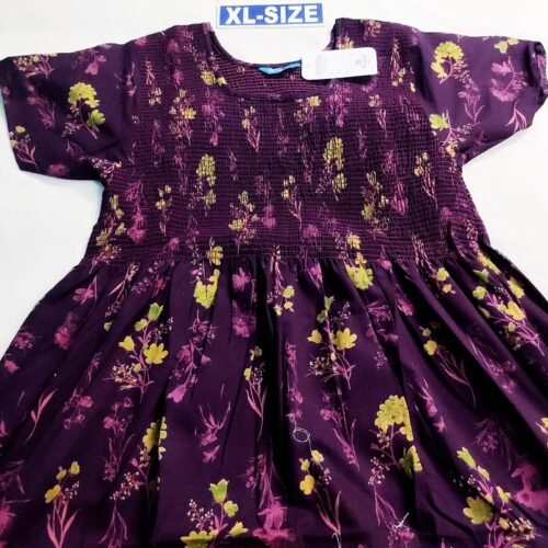 SMF-042 Vikas Smocking Frock Model Nighty