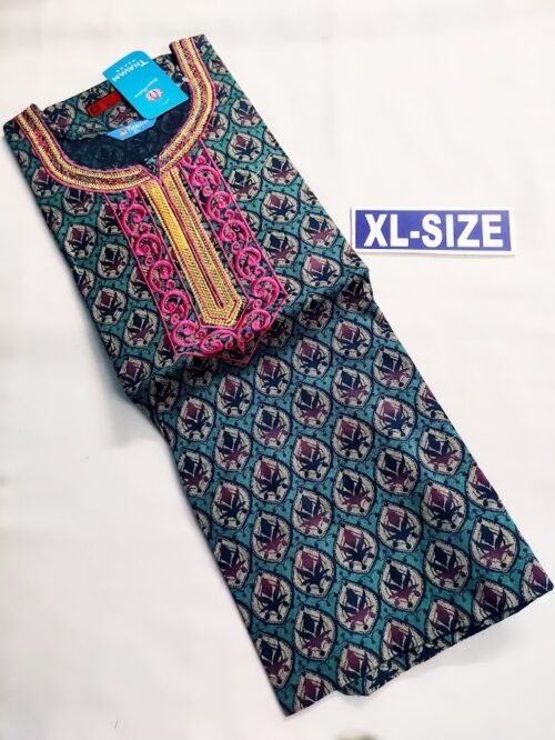 Embroidery Design nighty Flower green