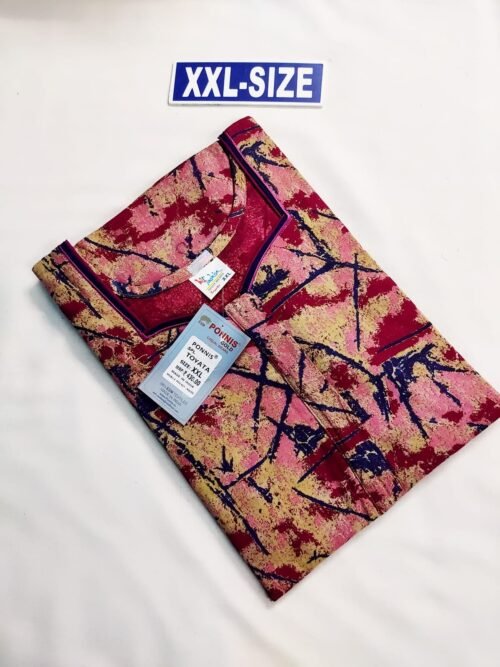 Ponnis Premium Quality Nighty Pink Color