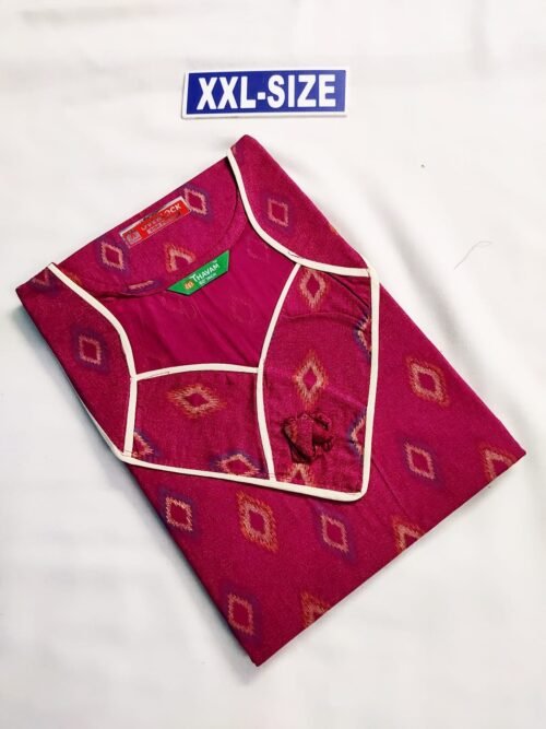 Thavam 60 Inches Height Nighty Rose Color