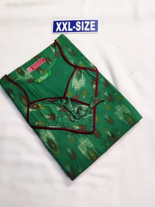 Thavam 60 Inches Height Nighty Green Color