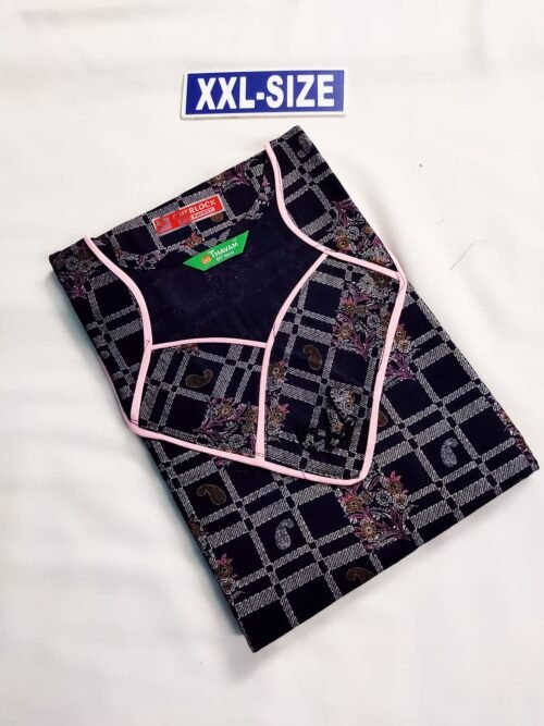 Thavam 60 Inches Height Nighty Navy Blue Color