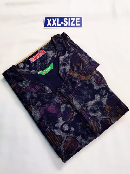 Thavam 60 Inches Height Nighty Blue Color