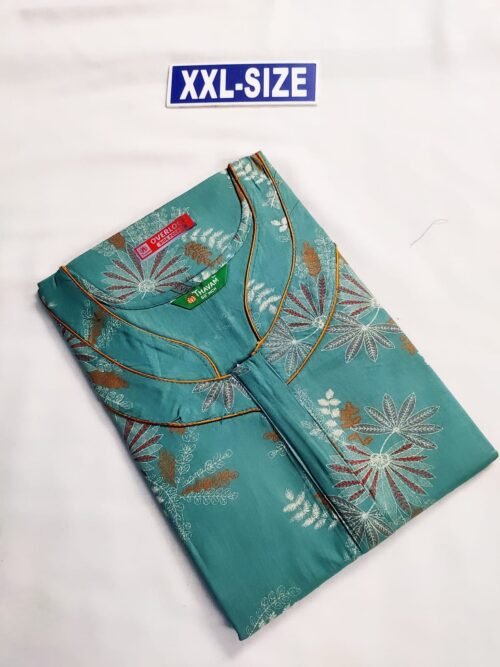 Thavam 60 Inches Height Nighty Light Blue Color