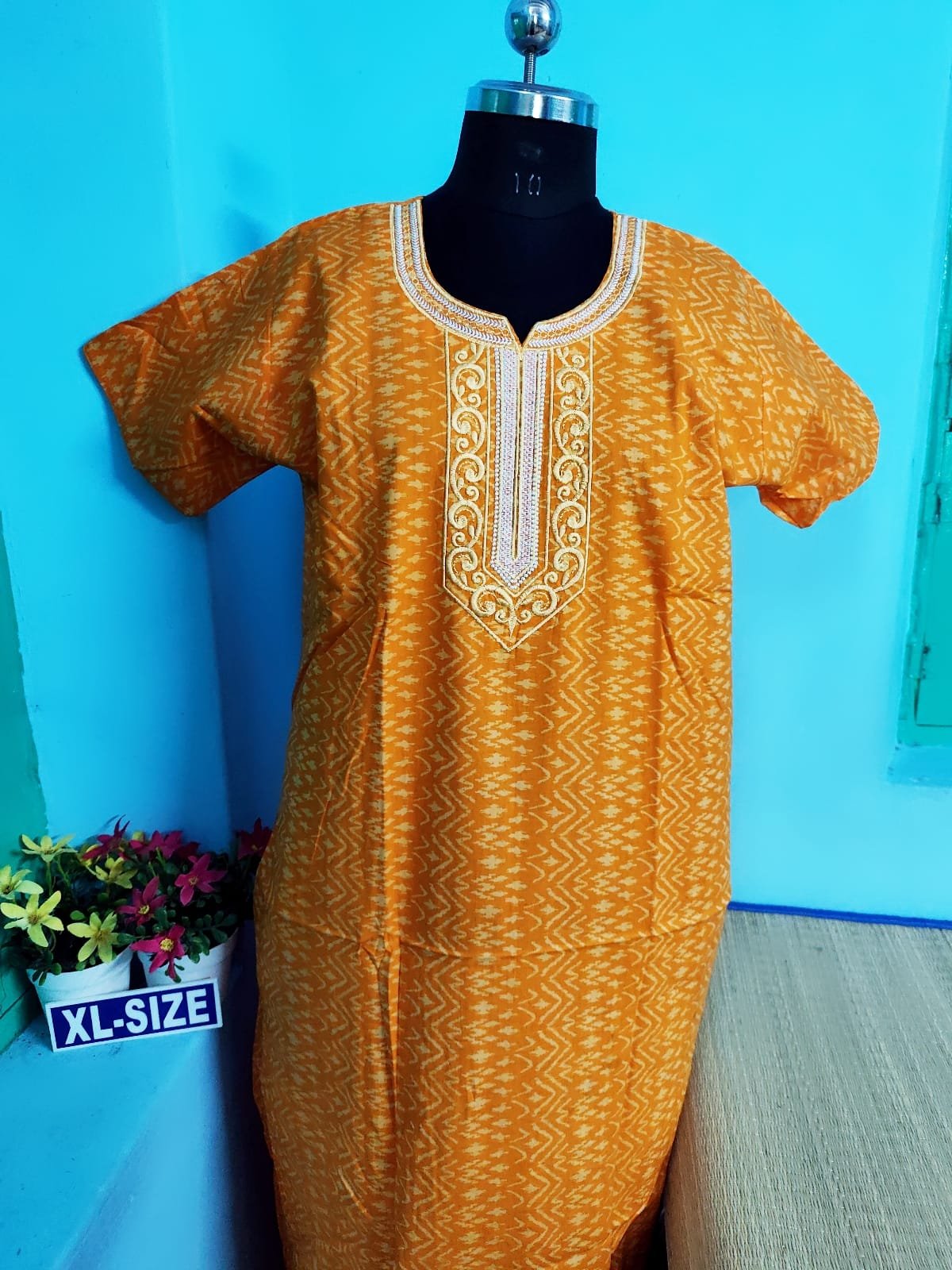 Thavam Embroidery Premium Quality Nighty