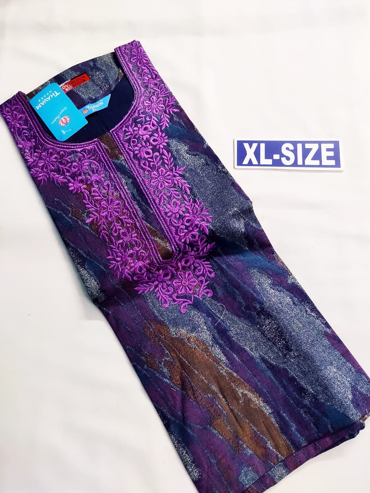 Thavam Embroidery Premium Quality Nighty