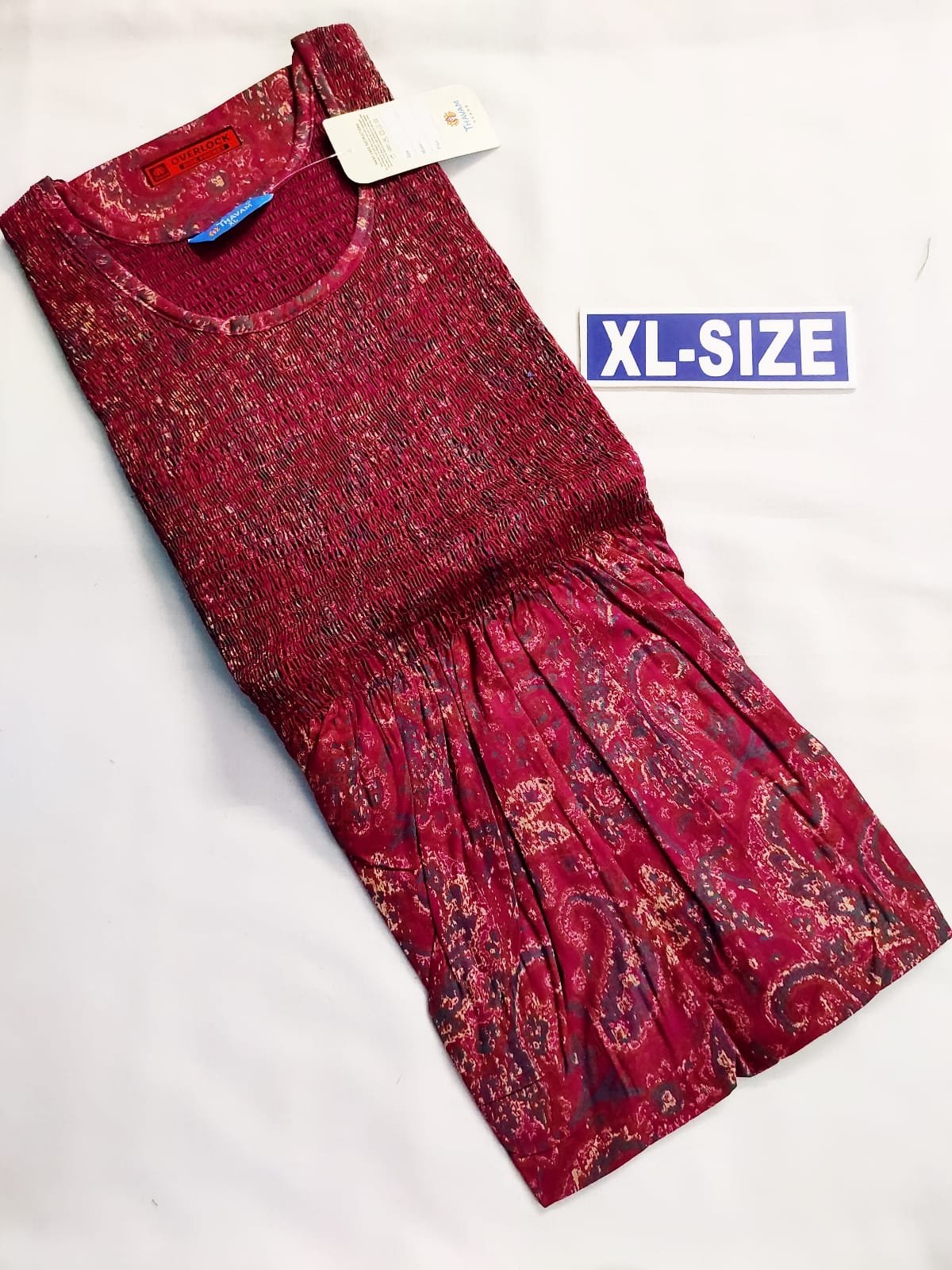 Thavam Smocking Frock Model Nighty