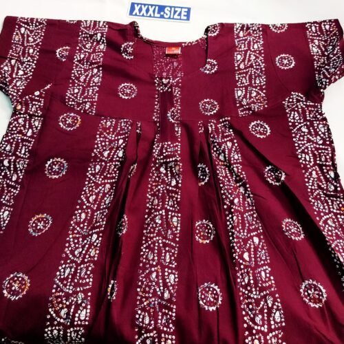 Vikas and Beauty Nighty Maroon color