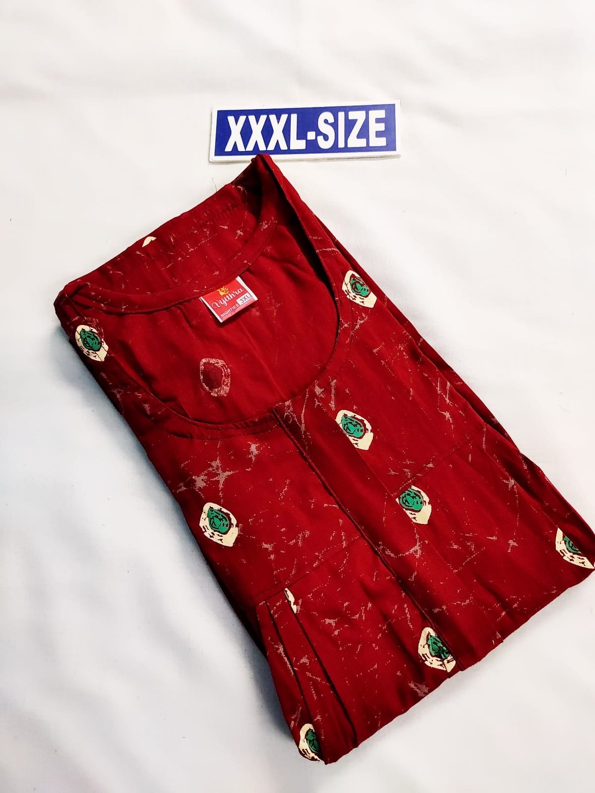 Vikas and Beauty Nighty Cherry Red Color