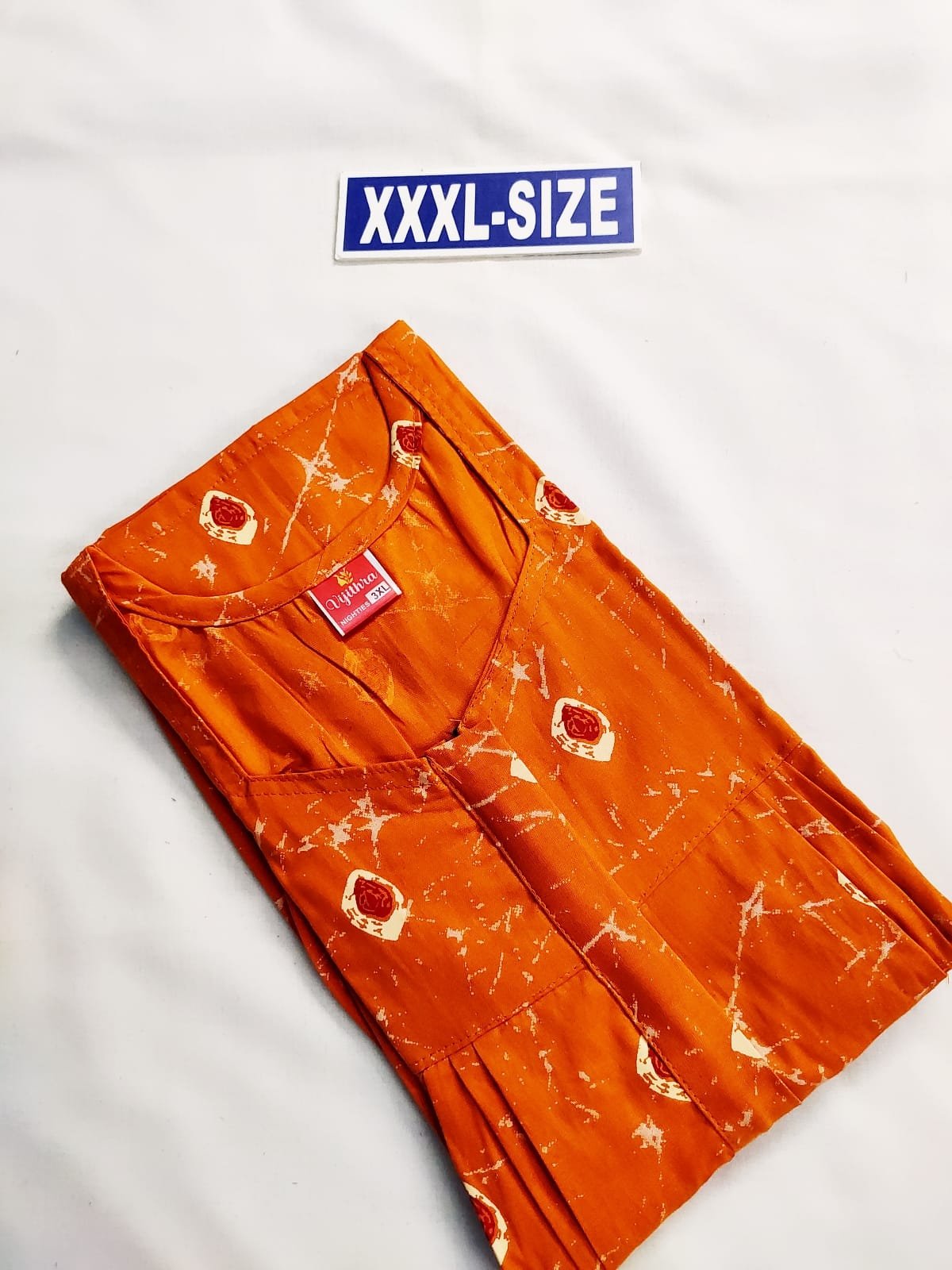 Vikas and Beauty Nighty Orange Color