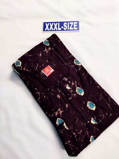 Vikas and Beauty Nighty Wine Red Color