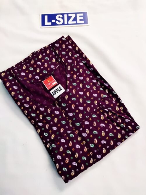 Vikas And Beauty Nighty Wine Color