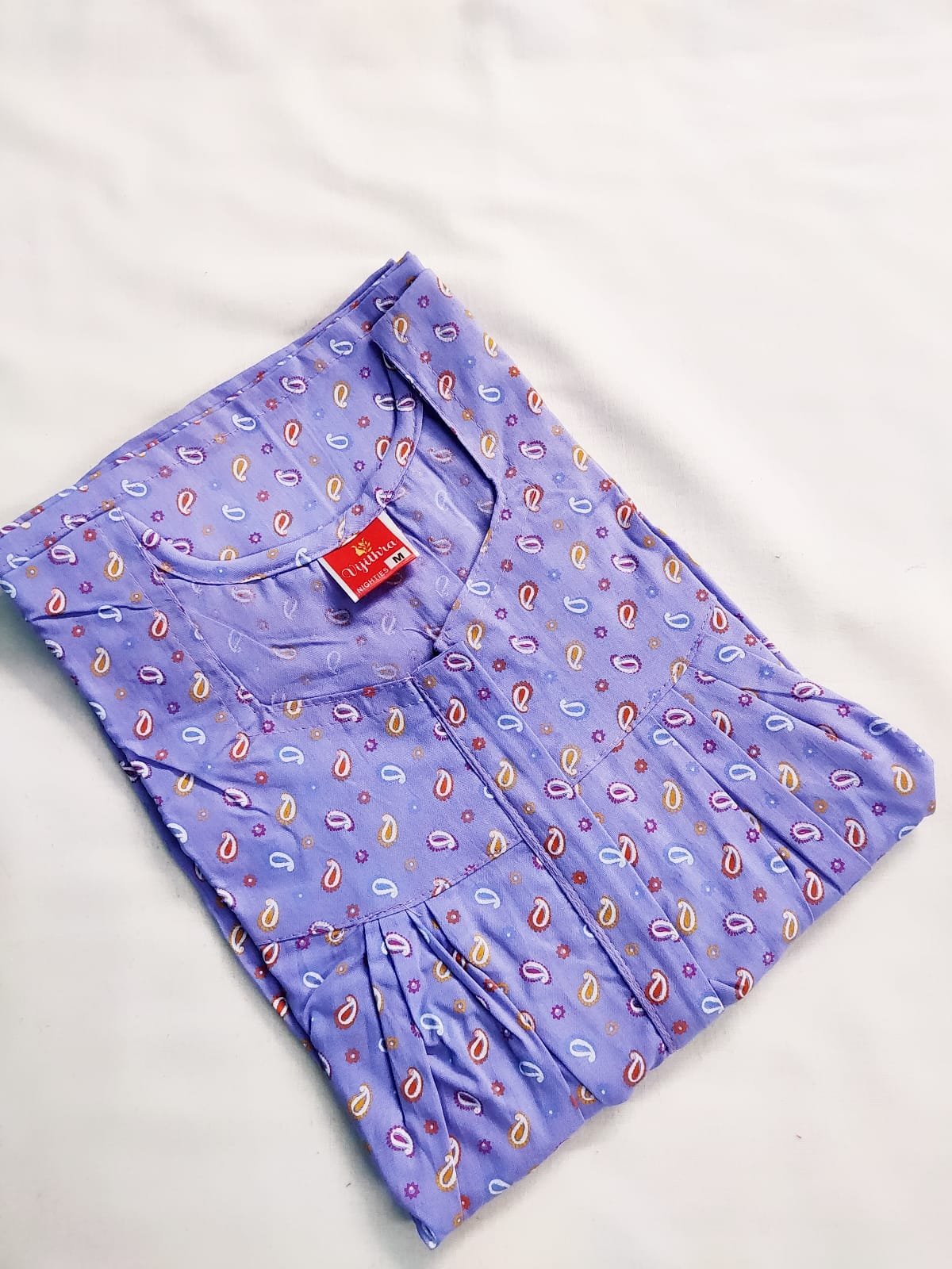 Vijithra Nighty Lavender Color