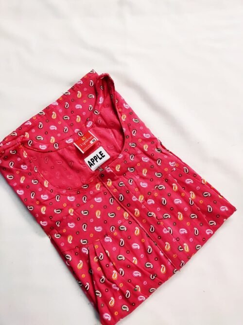 Vijithra Nighty Dark Pink Color