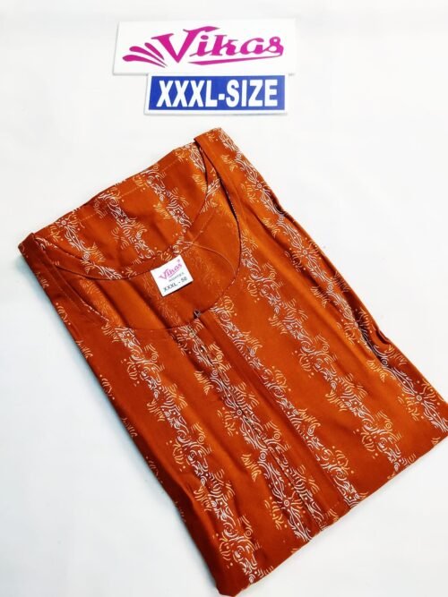 Vikas and Beauty Nighty Orange Color