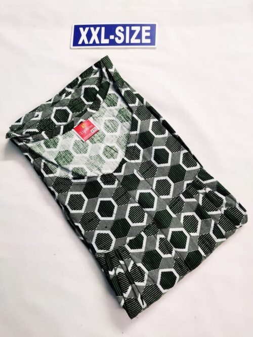 Vikas and Vijithra Nighty Green Color