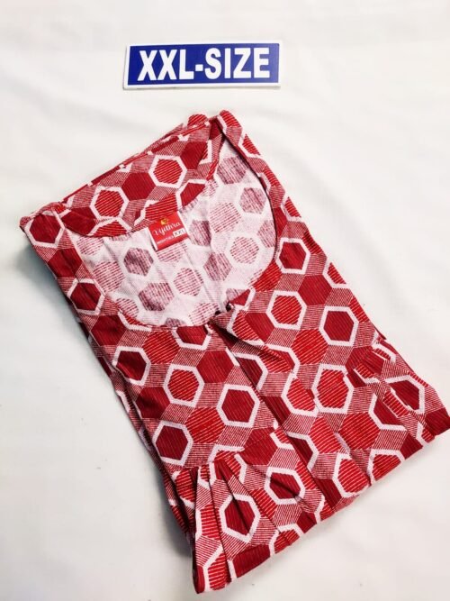 Vikas and Vijithra Nighty Red Color