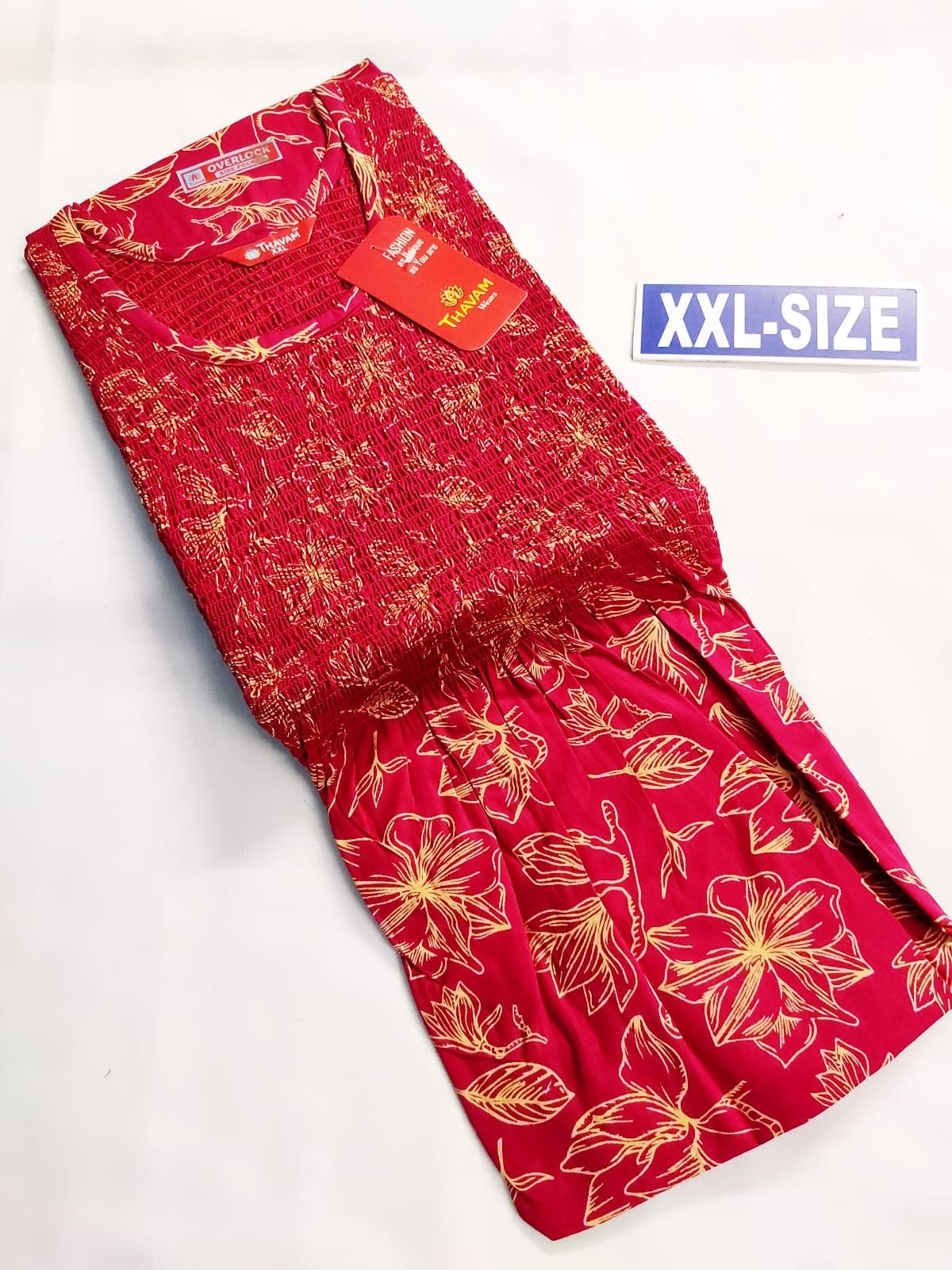 SMF-014 Thavam Smocking Frock Model Nighty