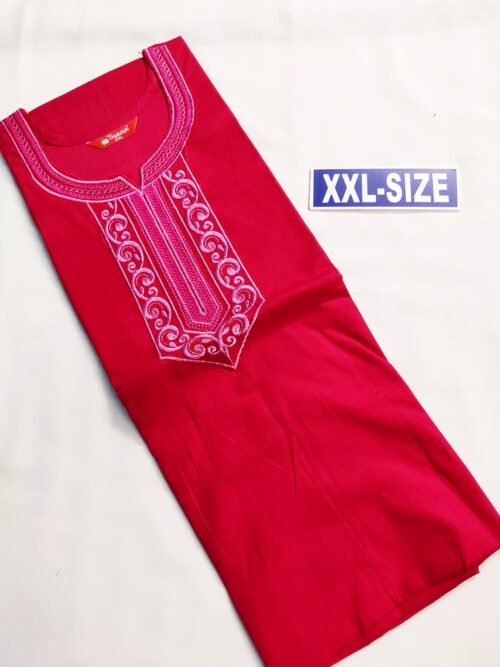 Embroidary Design Nighty Dark Rose Color