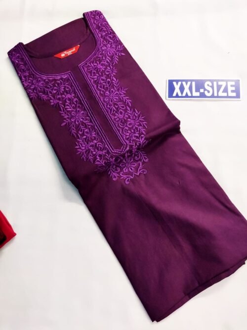 Embroidary Design Nighty Dark Rose Color
