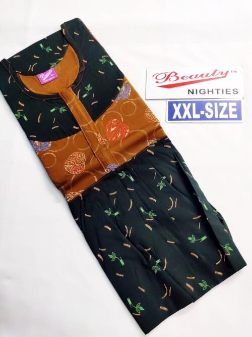 Yoga and Beauty Branded Puff sleeve Frock Model Nighty