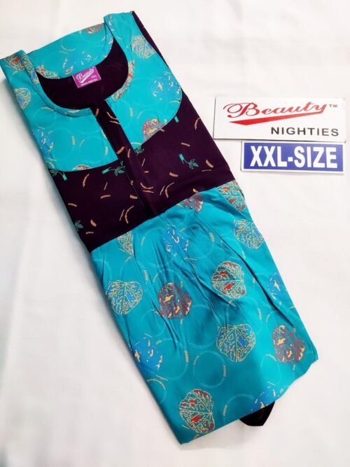 Yoga and Beauty Branded Puff sleeve Frock Model Nighty