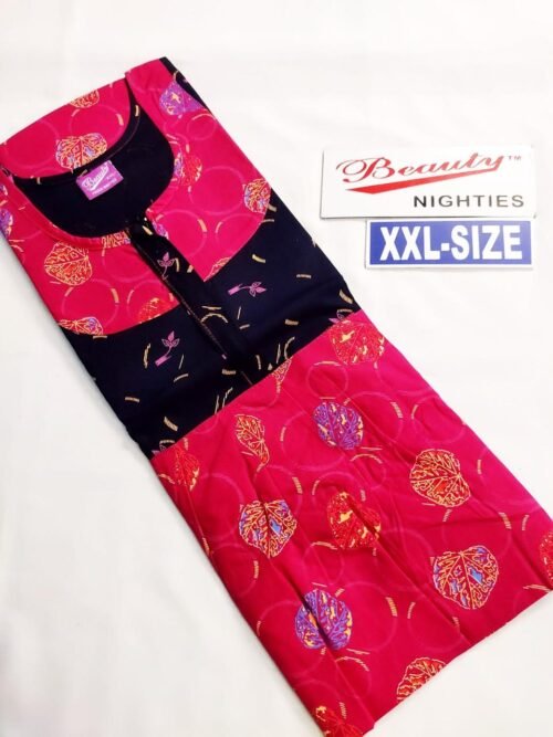 Yoga and Beauty Branded Puff sleeve Frock Model Nighty