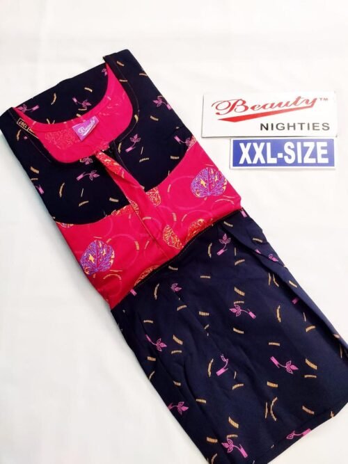 Yoga and Beauty Branded Puff sleeve Frock Model Nighty