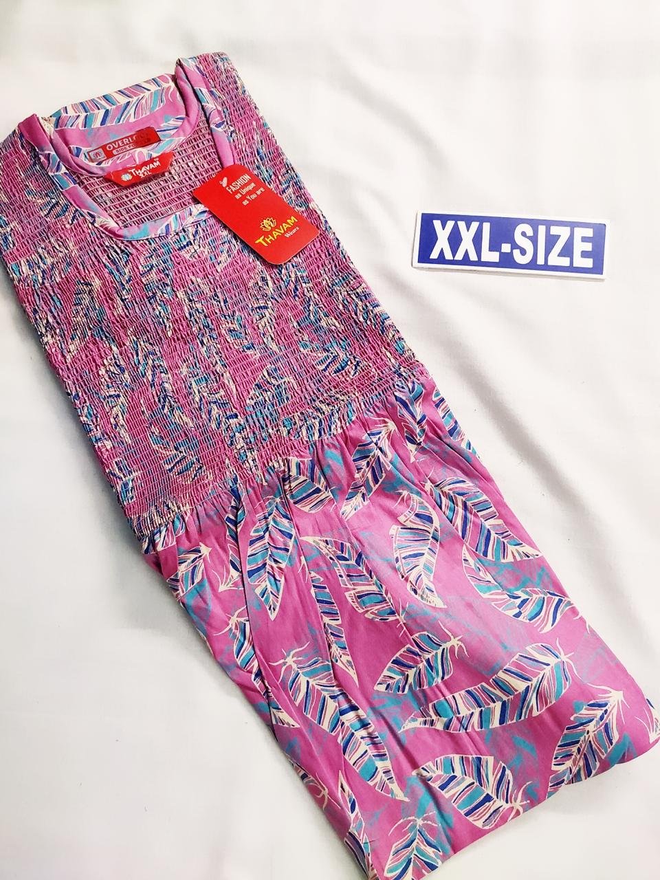 SMF-066 Thavam Smocking Frock Model Nighty